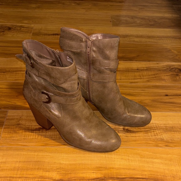 A2 By Aerosoles Brown Invitation Ankle Boots Sz Women's 9 - Picture 6 of 11